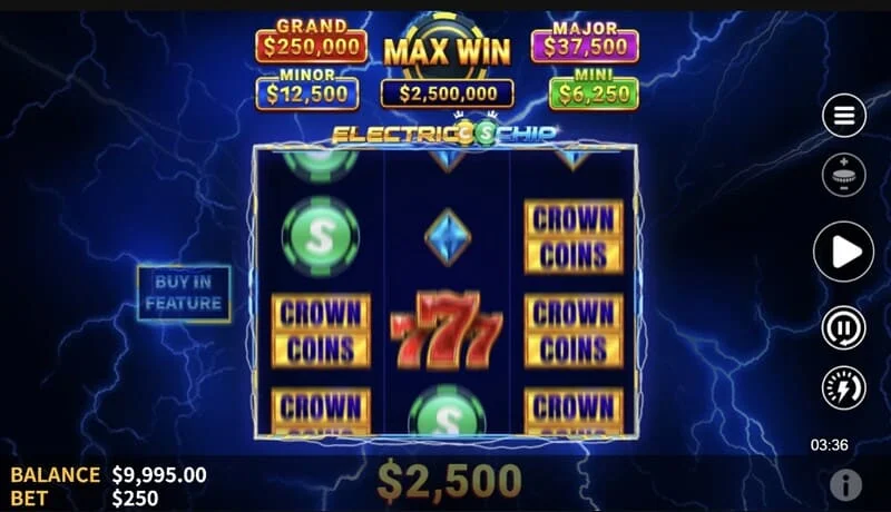 Electric Chip – início do Hold and Spin com Collector Coin no segundo rolo